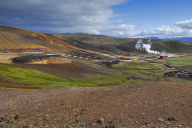 Centrale géothermique, Krafla (Islande)